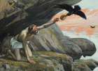 Elijah Fed by the Ravens Art Print
