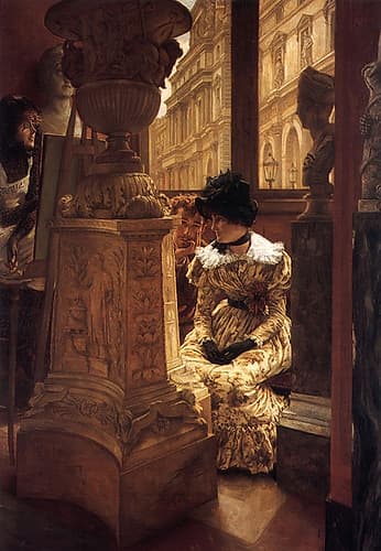 En el Louvre LEsthetique ca 1883 Art Print