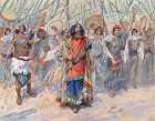 Festivities in Honour of David Art Print