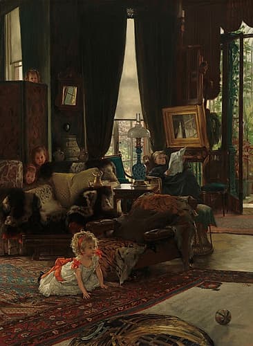 Hide and Seek ca 1877 Victorian Print