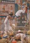 Joseph and His Brethren Welcomed by Pharaoh Art Print