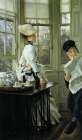 Reading the News 1874 Art Print