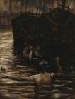 Renee and Reverchon Swimming in the Seine ca 1881 Art Print