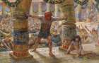 Samson Puts Down the Pillars Art Print
