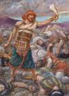 Samson Slays a Thousand Men Art Print