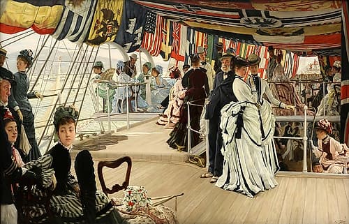 The Ball on Shipboard 1874 Océan reproduction