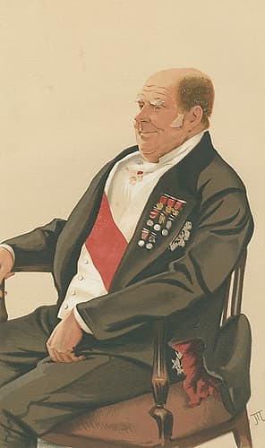 Vanity Fair Military and Navy Little Harry, Admiral the Hon. Sir Henry Keppel 1876 Art Print