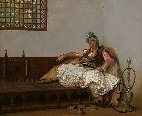 A Bashi-Bazouk Chieftan 1880 Art Print by Jean-Leon Gerome