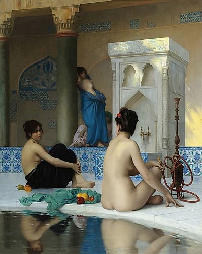 After the Bath 19th century Art Print by Jean-Leon Gerome