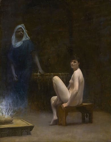 After The Bath Art Print by Jean-Leon Gerome