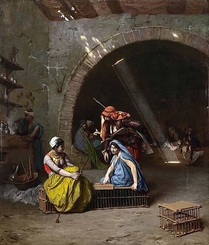 Almehs Playing Draughts Art Print