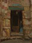 Arab Woman in a Doorway 1870 Art Print