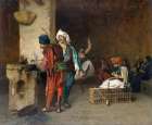 Cafe House-Cairo Casting Bullets 1884 Art Print