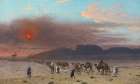 Caravane Dans Le Desert Art Print