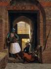 Corps de garde darnautes au Caire 1861 Art Print