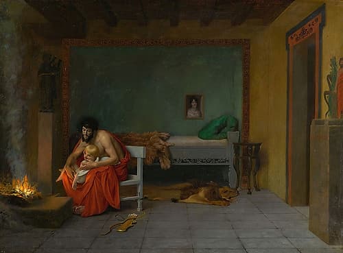 Cupids Shivering Limbs the Embers Warm Classical Print