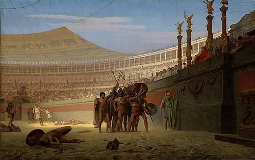 Hail Caesar We Who Are about to Die Salute You 1859 Classical Print