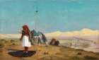 La Priere Dans Le Desert Art Print
