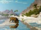 Lion in the Desert 1885 Art Print