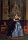 Portrait of Charlotte de Rothschild 1866 Art Print