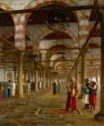 Prayer in the Mosque 1871 Art Print