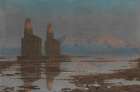 The Nile in flood, Thebes Art Print
