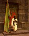 The Standing Bearer, Unfolding The Holy Flag 1876 Art Print