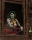 Woman at a Balcony 1887 Art Print