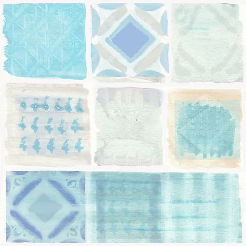 Duck Egg Tiles Art Print