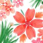 Tangering Flowers Art Print