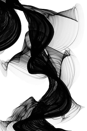 Black and White Modern Minimal IV Art abstrait reproduction