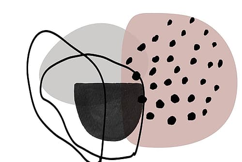 Pink Lines Minimalism Art Print