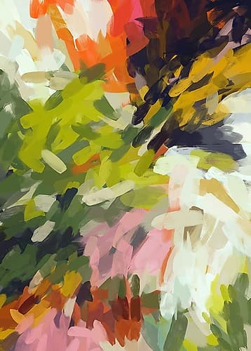 The Cheerful Day II Art abstrait reproduction