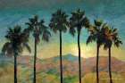 Row of Palms Pastel Art Print