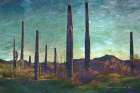 Saguaros Pastel Art Print