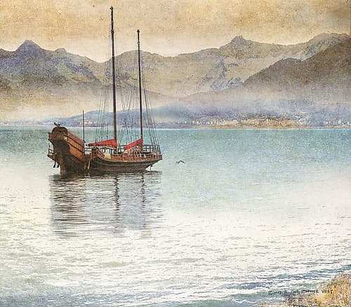 Vintage Ship Coastal Print