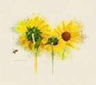 Three Sunflowers Art Print