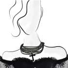 Couture Goth Art Print