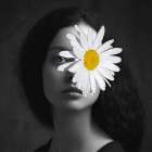Flower Face IV Art Print