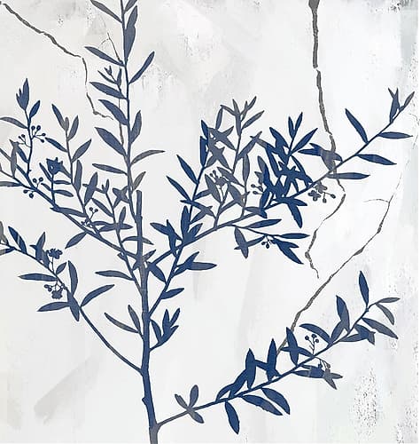Blue Moves I Art Print by Karen Smith