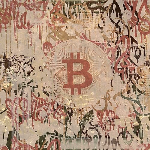 Bitcoin Graffiti Art IV Art Print
