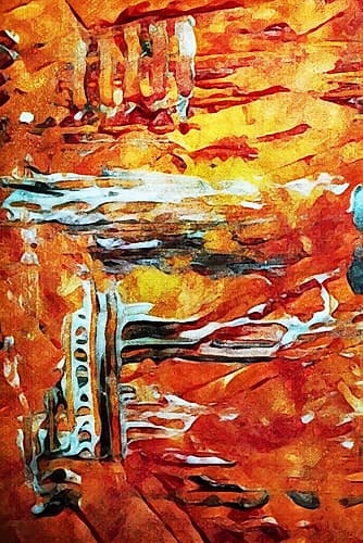 Sunburnt Abstract I Art Print