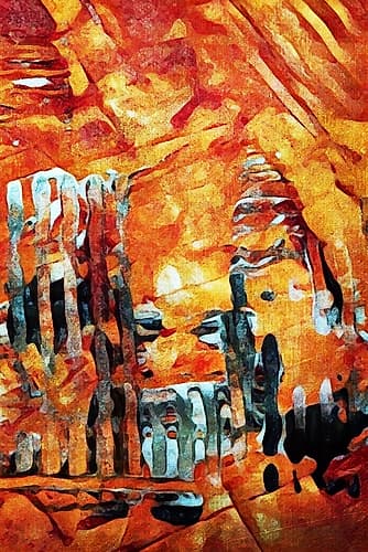 Sunburnt Abstract II Art Print