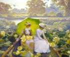 Lotus Ladies Art Print
