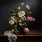 Pear and Parrot Tulip Art Print