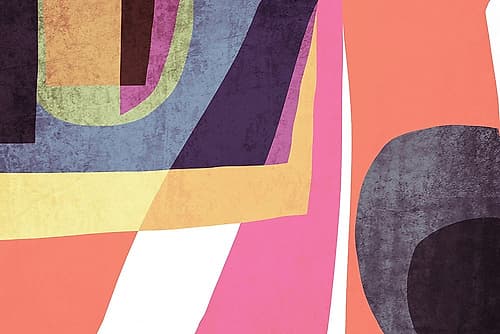 Art Shape Colors design VI Minimalist Print