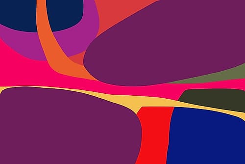 Art Shape Colors design XI Art Print