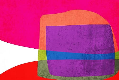 Art Shape Colors design XIII Art Print