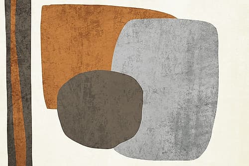 Art Shape Colors Design XXXVI Art Print