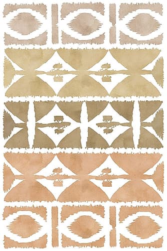 Earthy Geometric VI Art Print